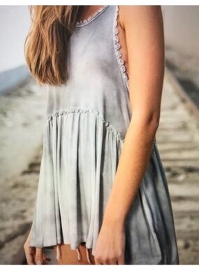 Mystic Fog Babydoll Tank by Pol sz M